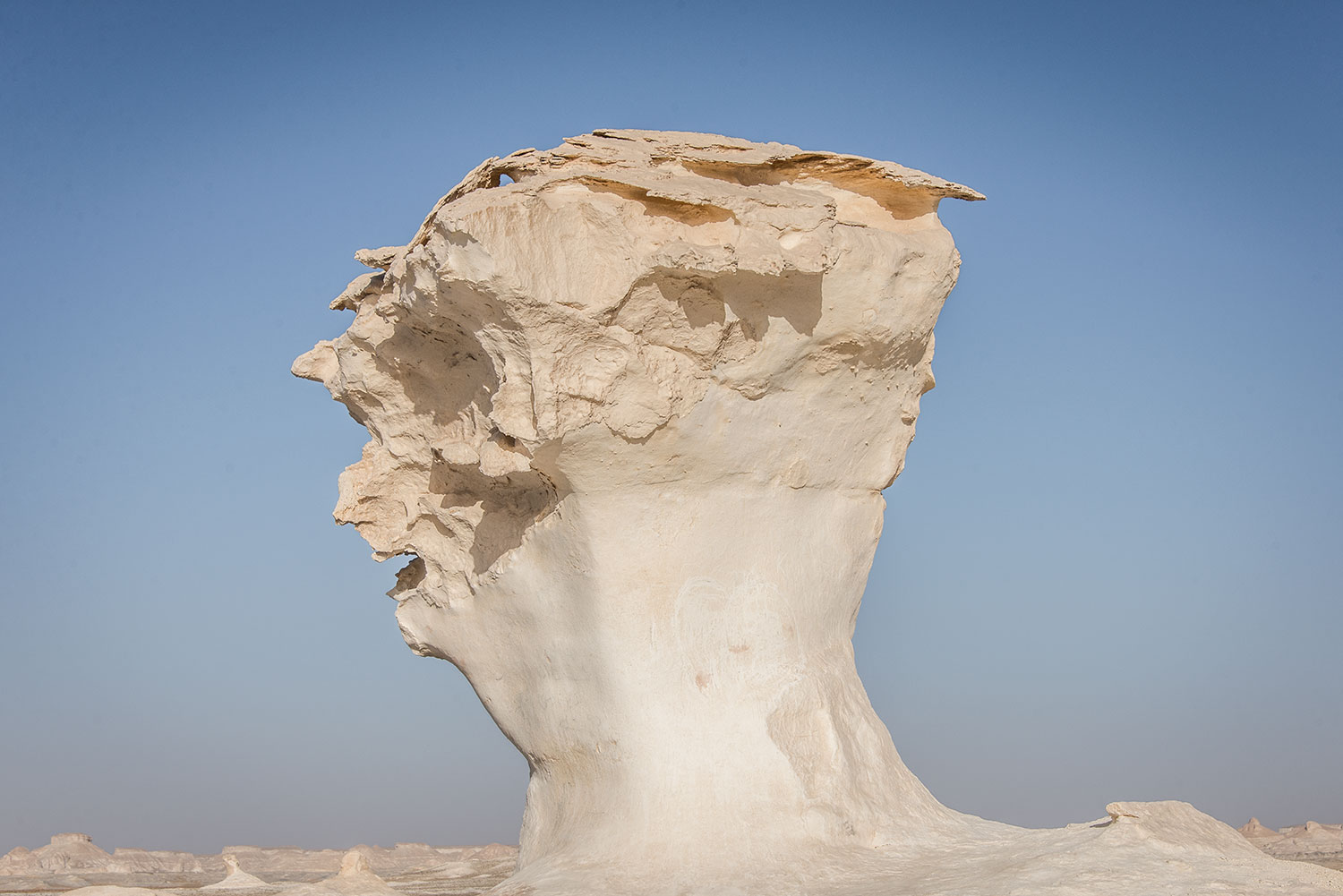 The bizarre rock formation that looks like a human head!