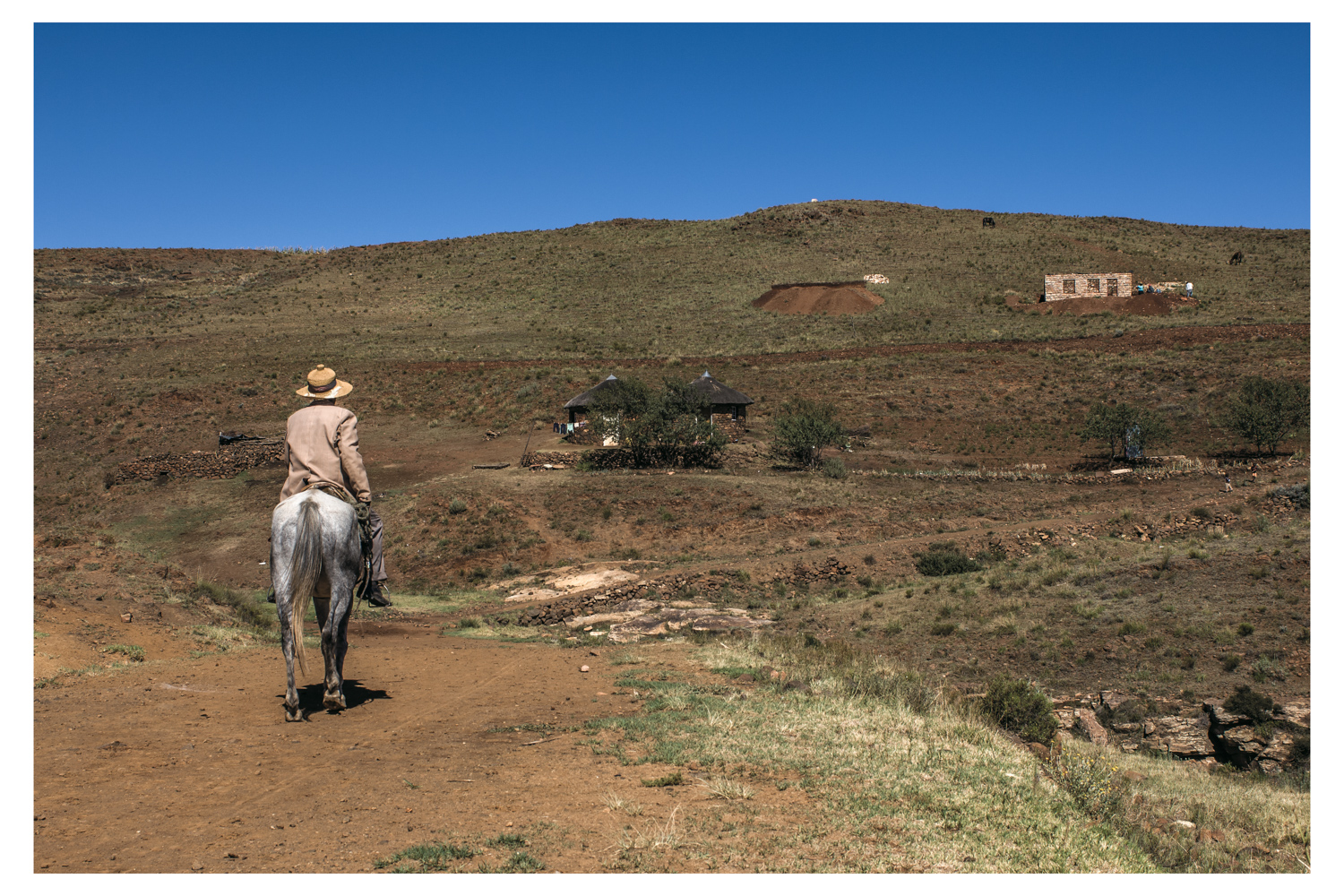 Man On Horse - Lesotho 2007