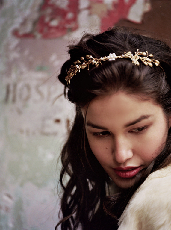 gold branch headband new york hushed commotion