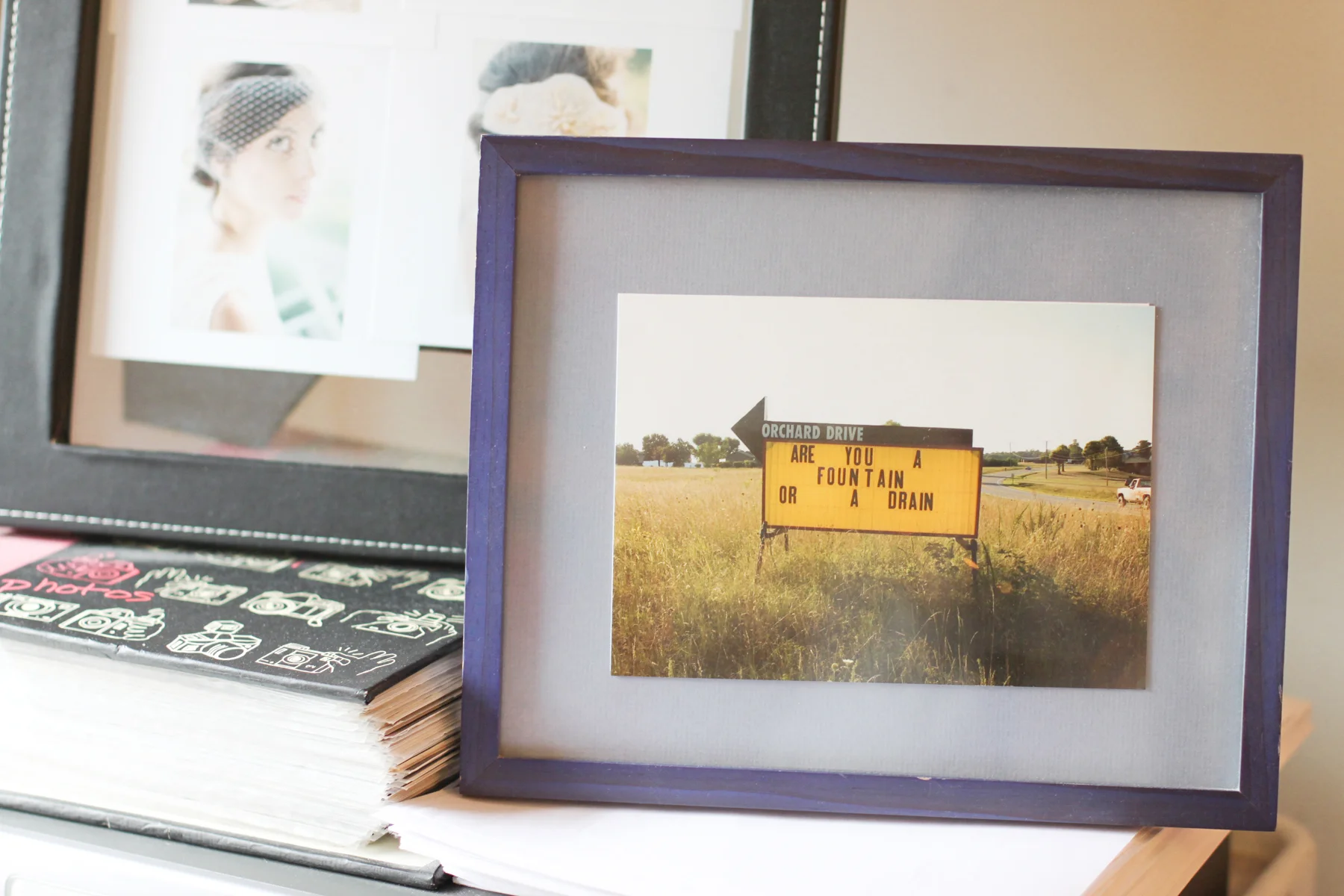 A photo my dad took, always a good reminder. (and there are images in the back from my 2012 shoot with Jen Huang !)