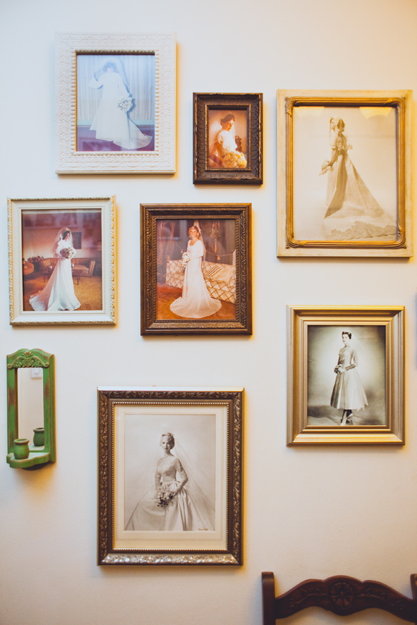 Love this wall of vintage brides at the StylesOnB Salon....