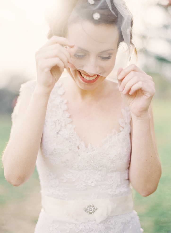 silver vintage tulle birdcage veil hushed commotion laugh.jpg