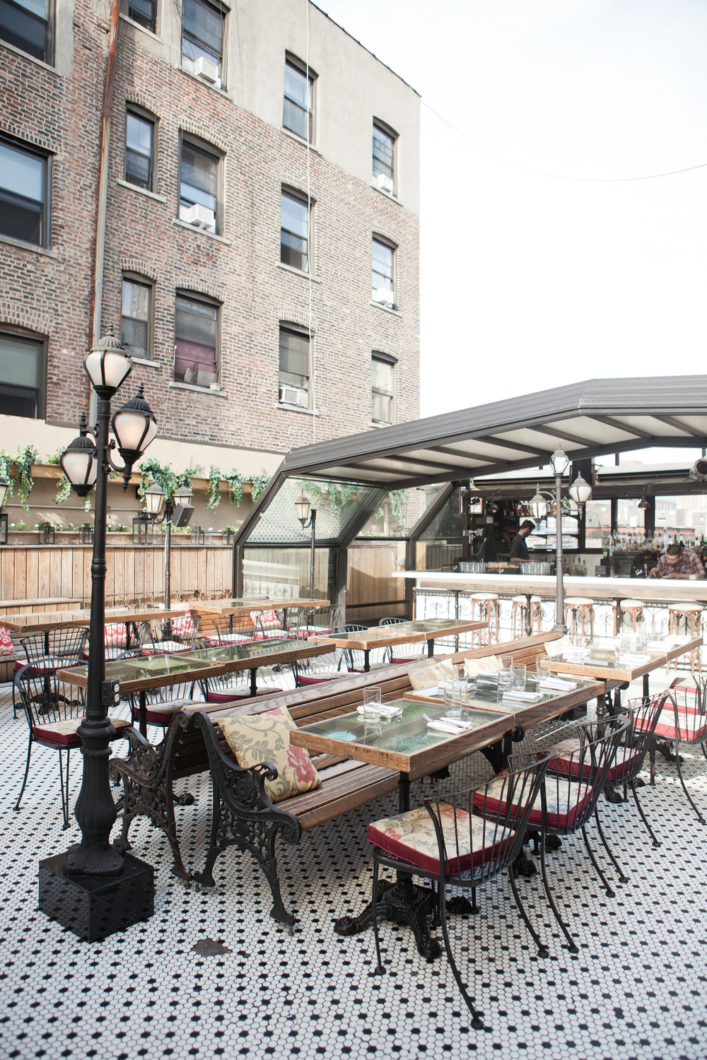  The lovely out door space at Hotel Chantelle.