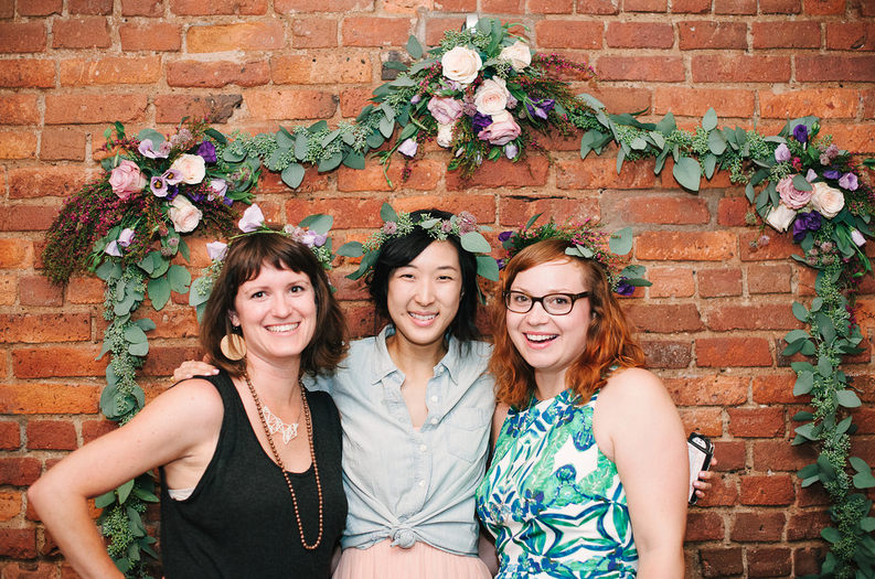What a crew! Katie Fischer Design , Patricia my co-host and Michelle Edgemont ! 