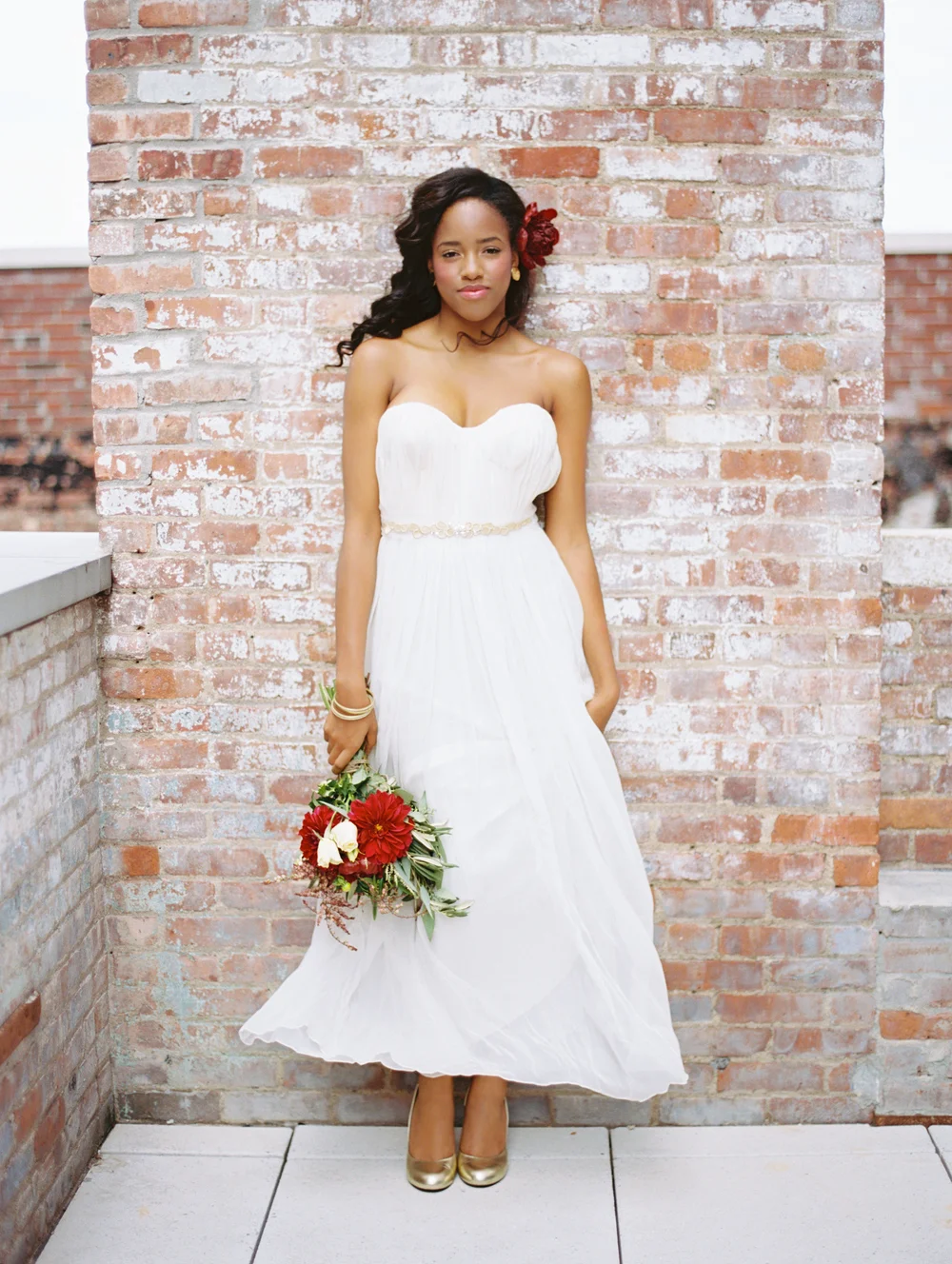 tulle and gold belt hushed commotion wythe hotel brooklyn