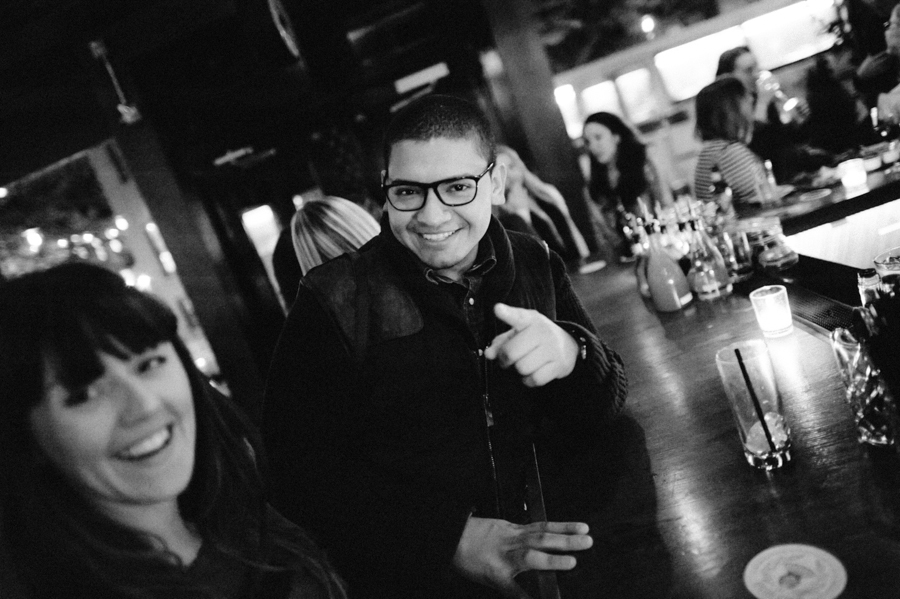 So, I think I through Entwined, we have sussed out Allan's signature move! (see image to the right from our event at the Wythe Hotel) Love it!