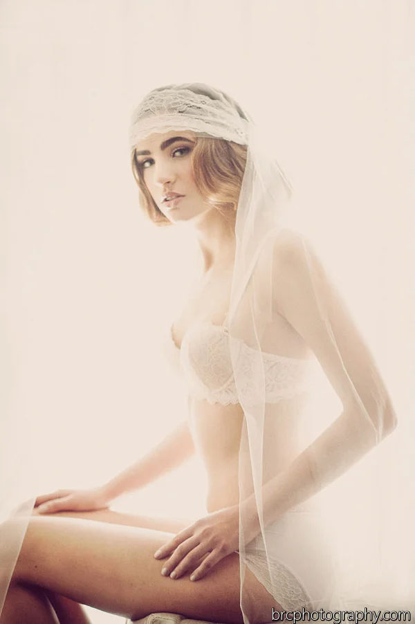 retro boudoir shoot from hushed commotion and BRC Photo