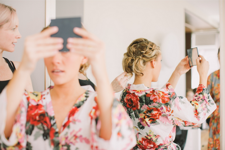 hushed commotion celeste hair comb brooklyn wedding