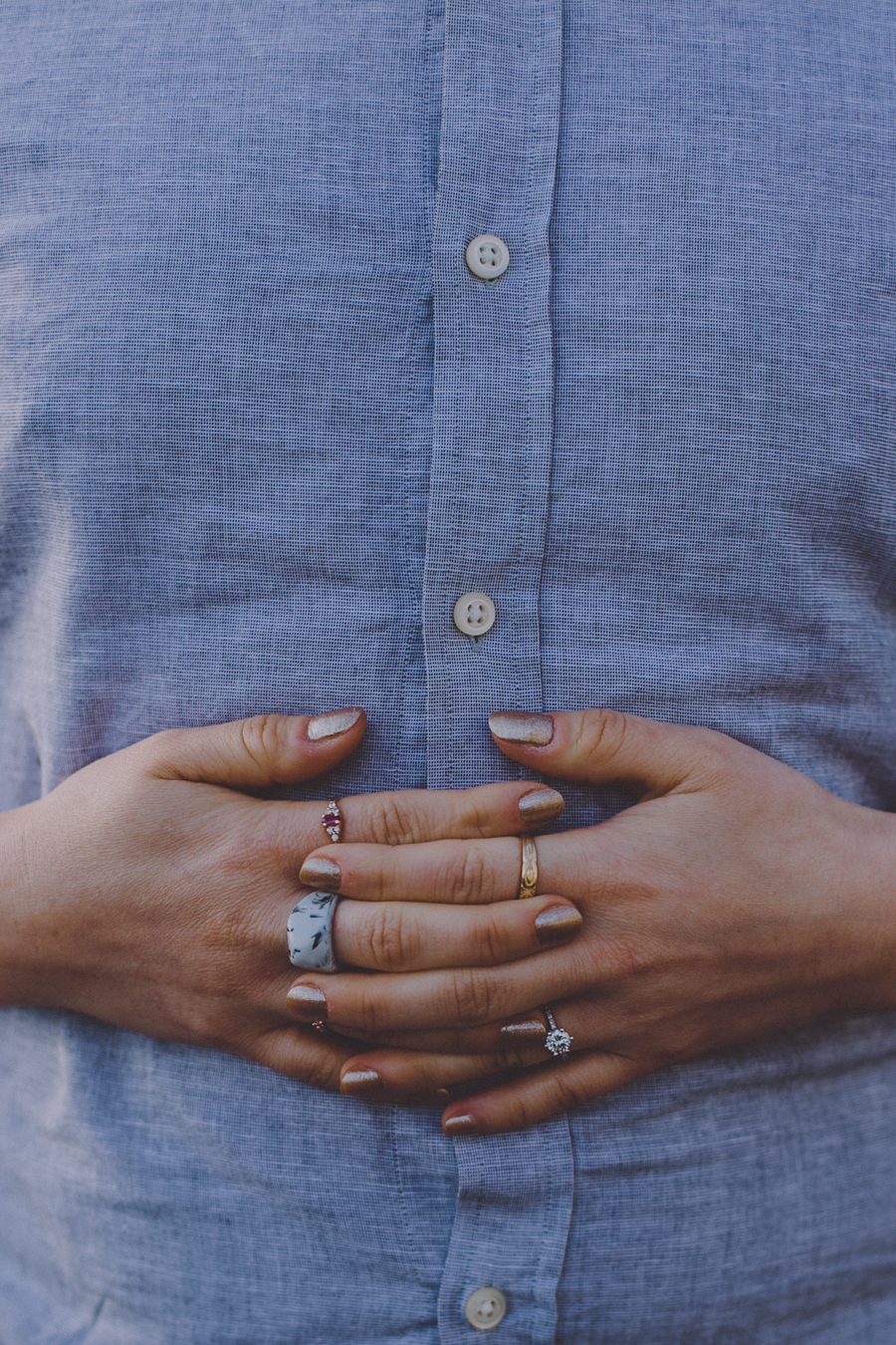 Rings on rings on rings! Love my super sparkly and classic engagement ring...