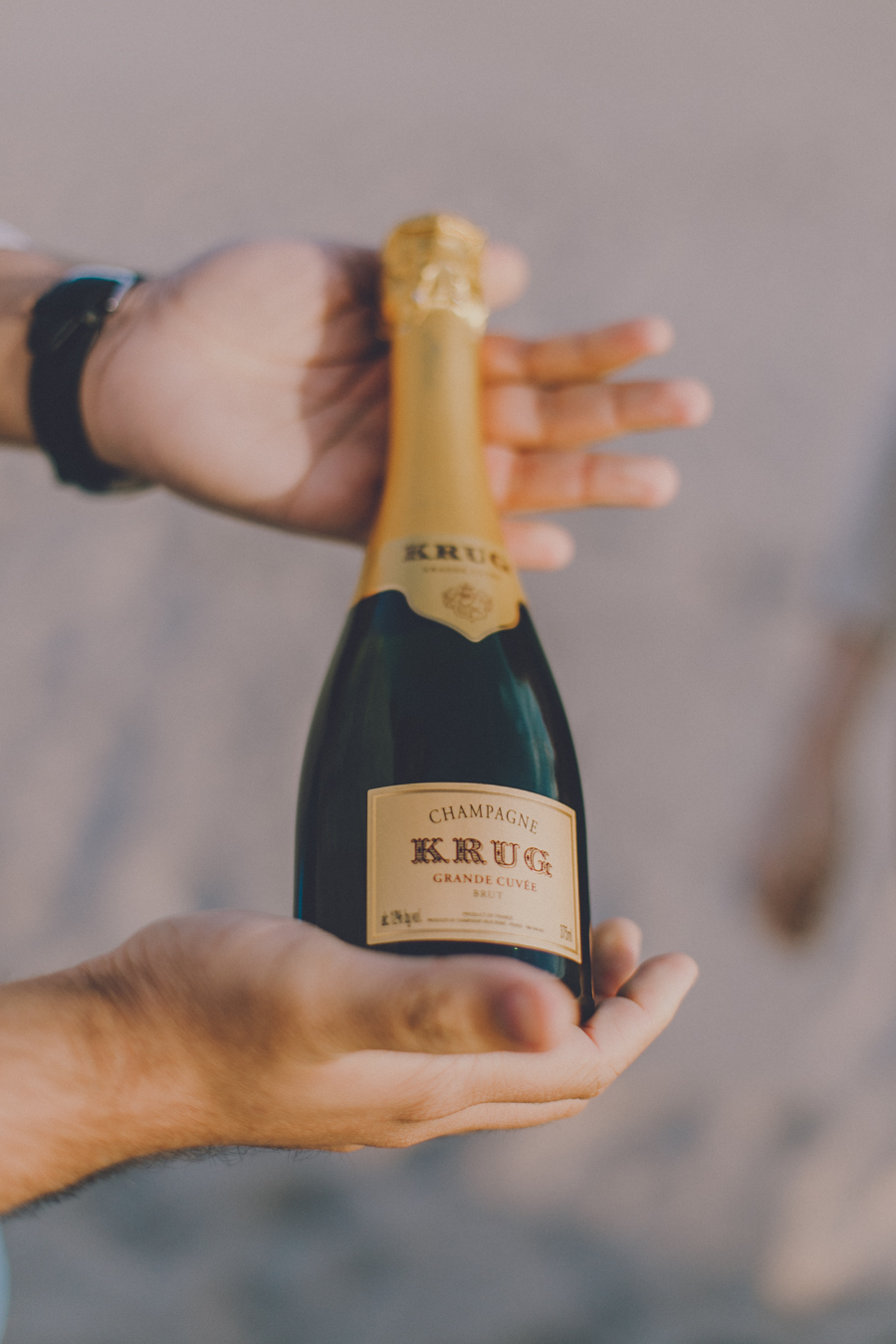 Rachit had this delicious (and adorable 1/2 bottle) of Krug he had been saving for a special occasion...I think this counts! 