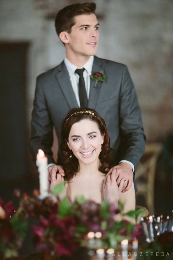 hushed commotion gold flower crown