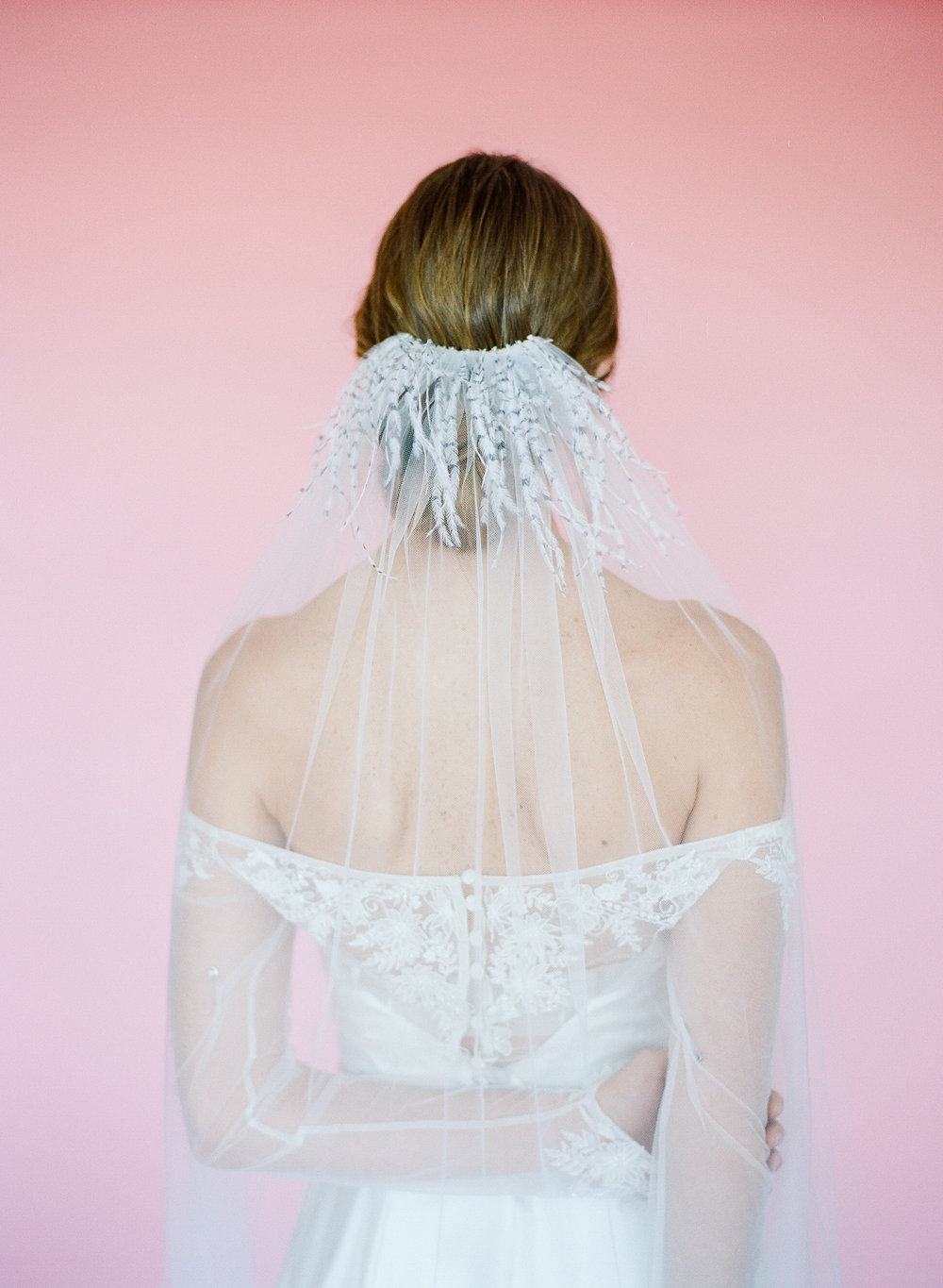 Hushed Commotion 2018, Rebecca Yale, ostrich feather cathedral veil back 5, Fletcher.jpg