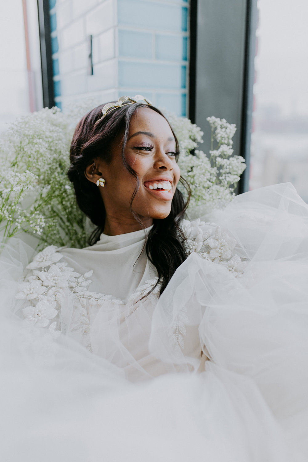 Searching for some minimal beauty with just a teeny bit of sparkle - our best selling   Erin   earrings are for you! A pair of moonstone beads and a bit of crystal the Erin earrings will shimmer as you dance your wedding night away!