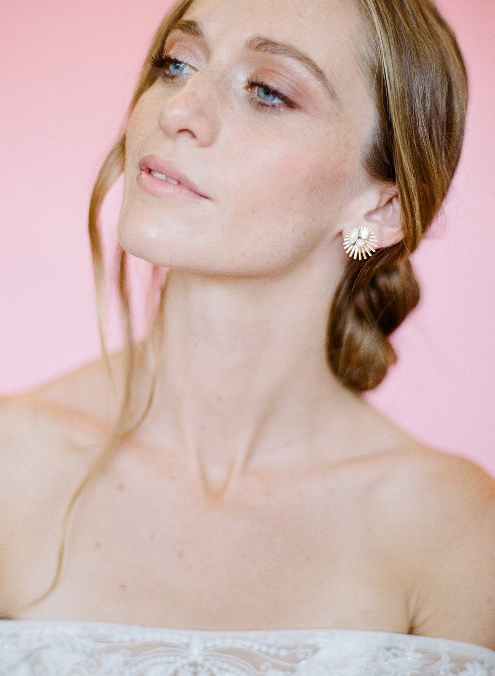 Last, but surely not least a true Art Deco romance - Hushed Commotion Morris earrings. Morris has everything you could want in an earring - a bit of sparkle, a bit of pearl a little modern metal all wrapped into one. Brides have loved Morris is this and they match perfectly with our Dayton belt if you are searching for a matching duo!