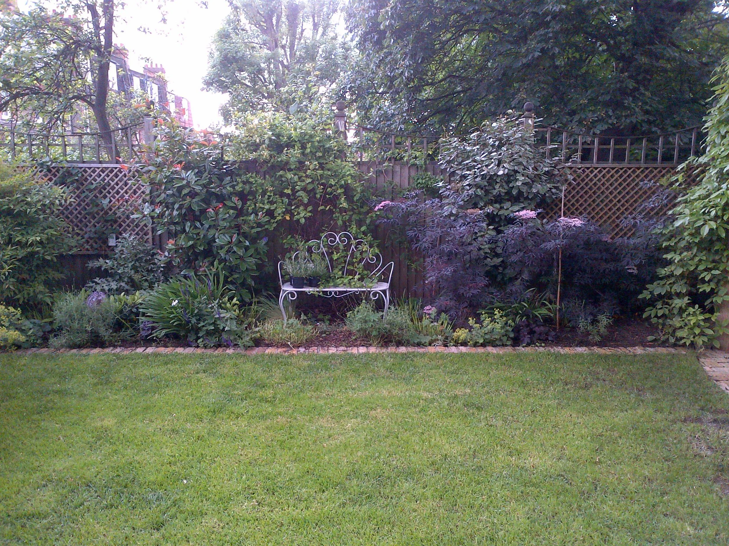 Above and below: The main garden a couple of years after planting.