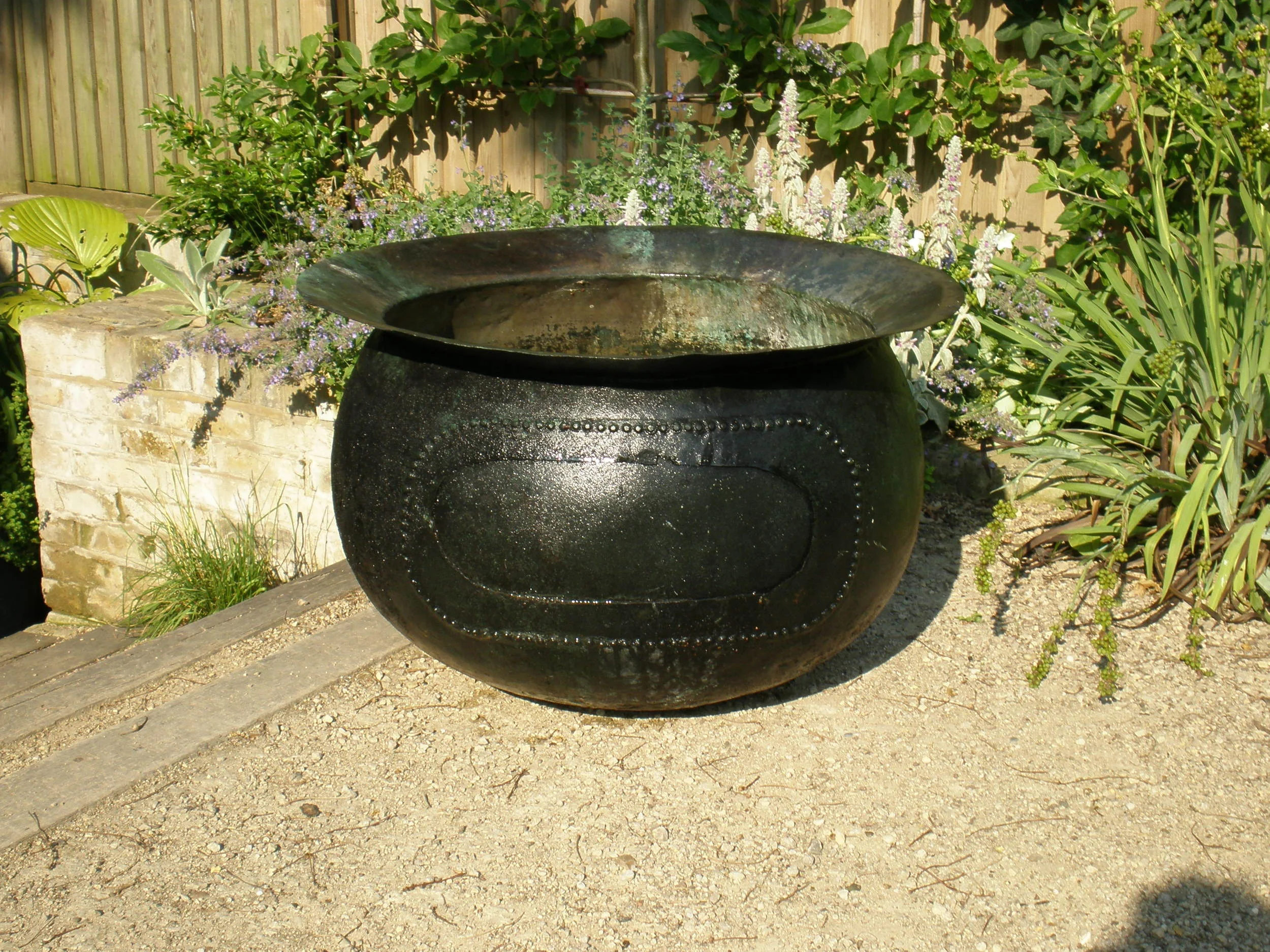 Large Copper Planter