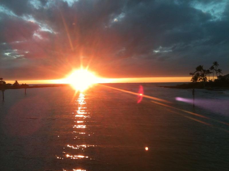 A view of the Sunset from the Naples Princess.
