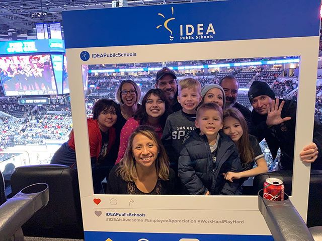 Had a great night at the spurs game last night with some IDEA Public Schools superstars. #ideapublicschools #gospursgo