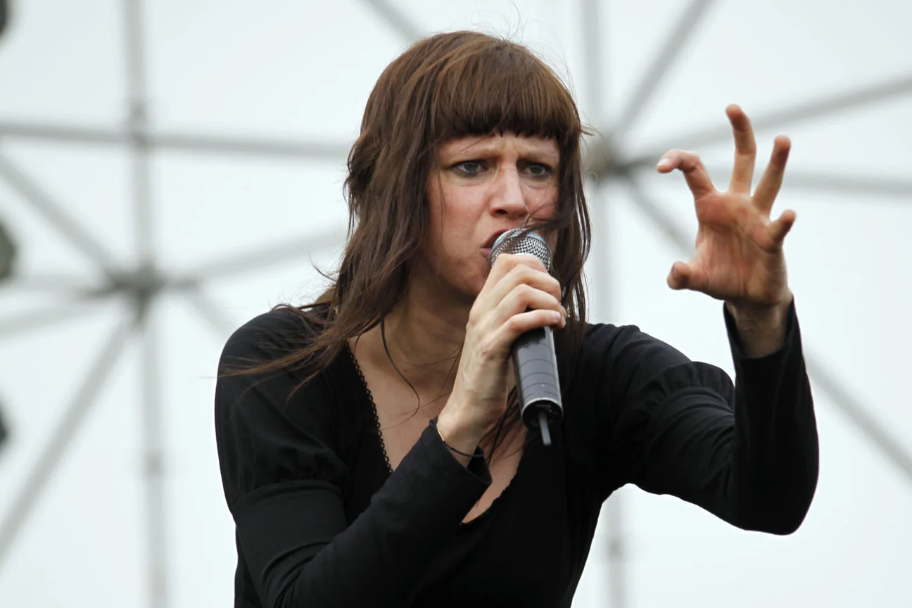  Juju of Little Fish performing at the MIDI Music Festival in Beijing, May 2012. 