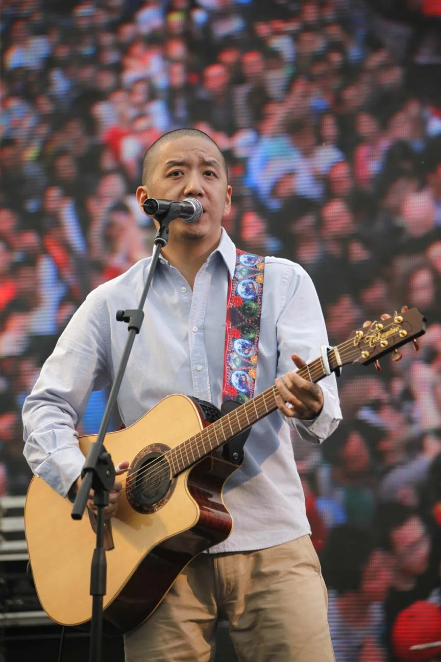  Singer Hao Yun at the 2012 Beijing MIDI Music Festival. 