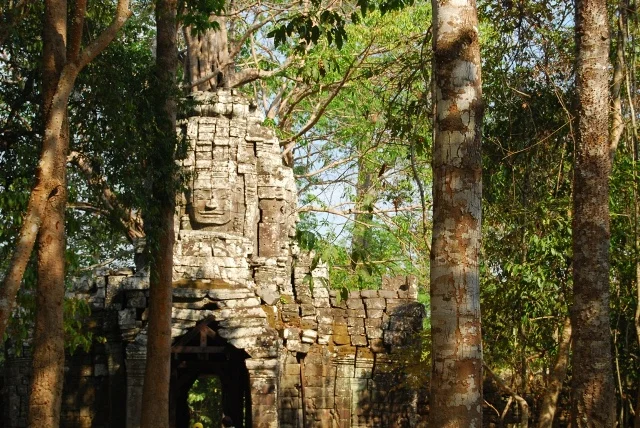  Within the Angkor Wat complex, Cambodia.  