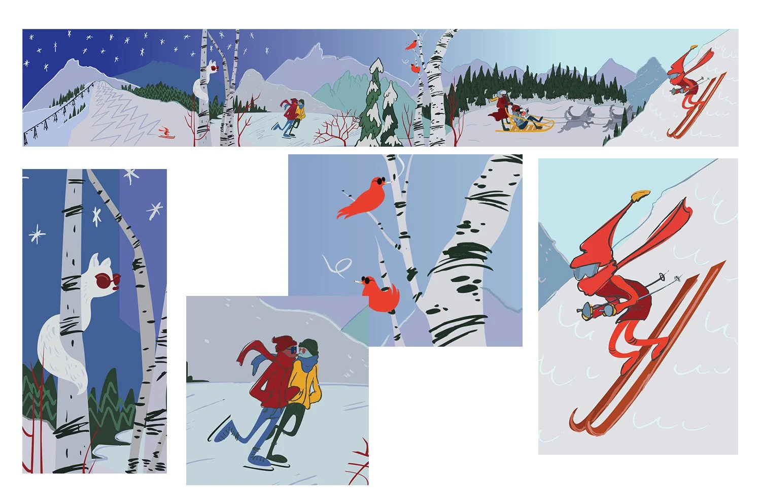 Winter Mural, with details