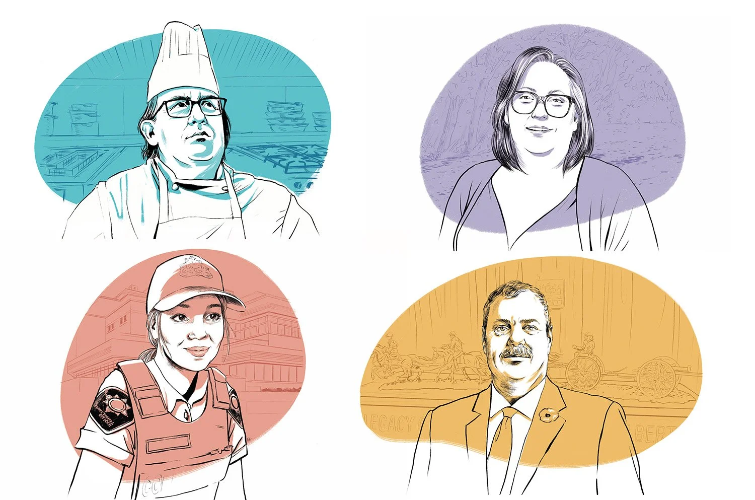Spot Illustration Portraits 