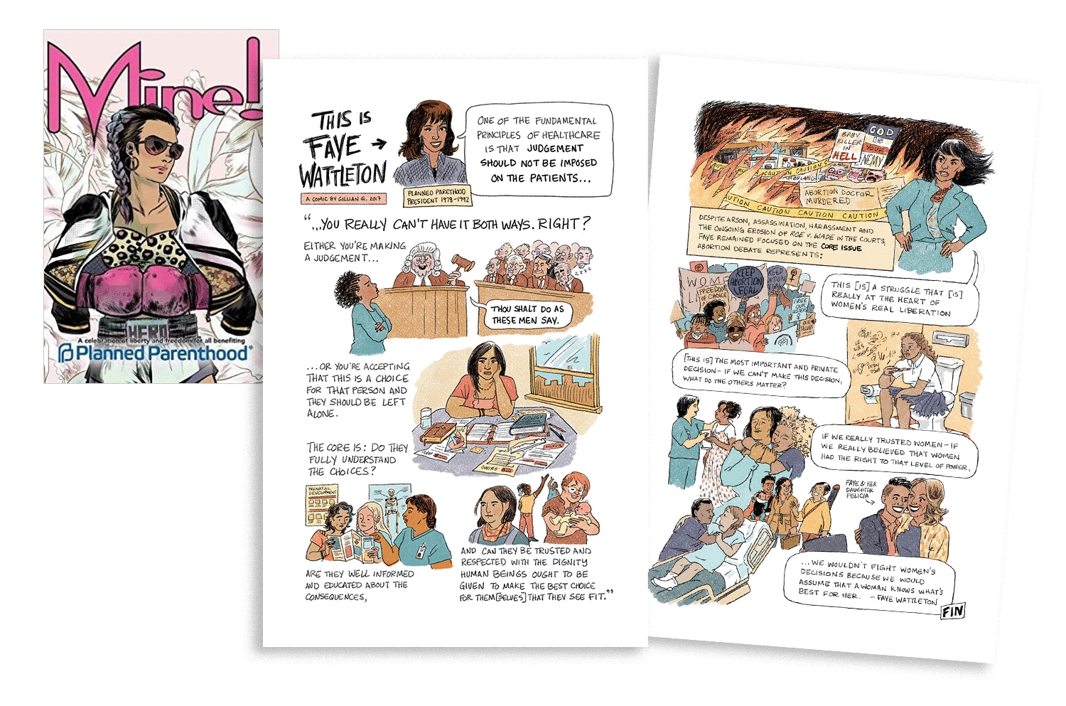 This is Faye Wattleton - A five page comic.