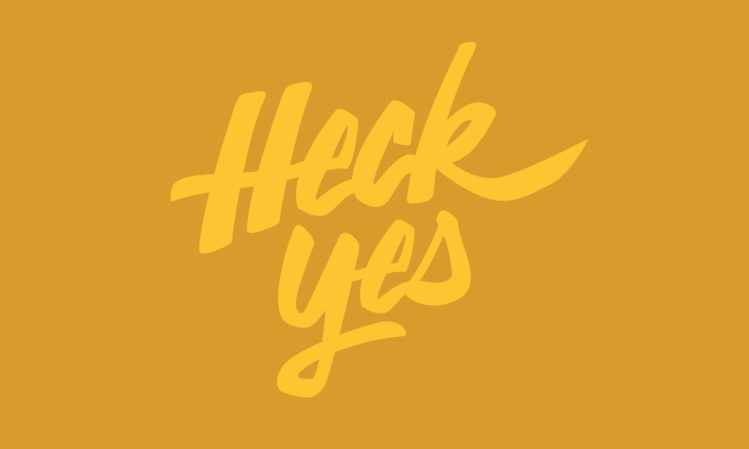  Hand-drawn brush lettering, vectorized. 