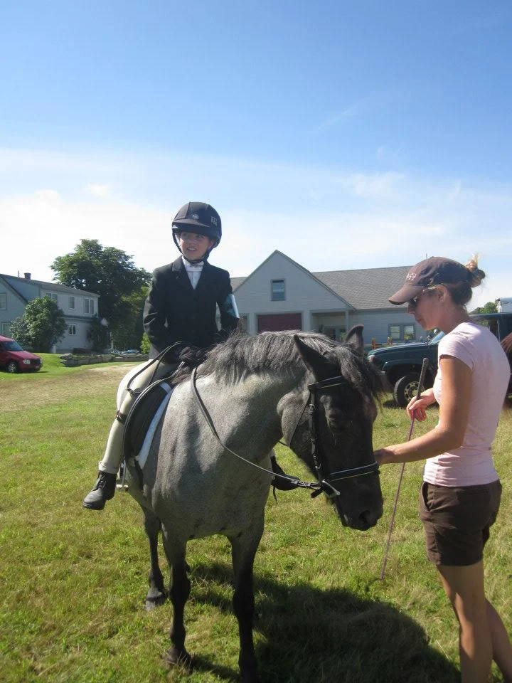First horse trials for this young pair-- dressage test a success!