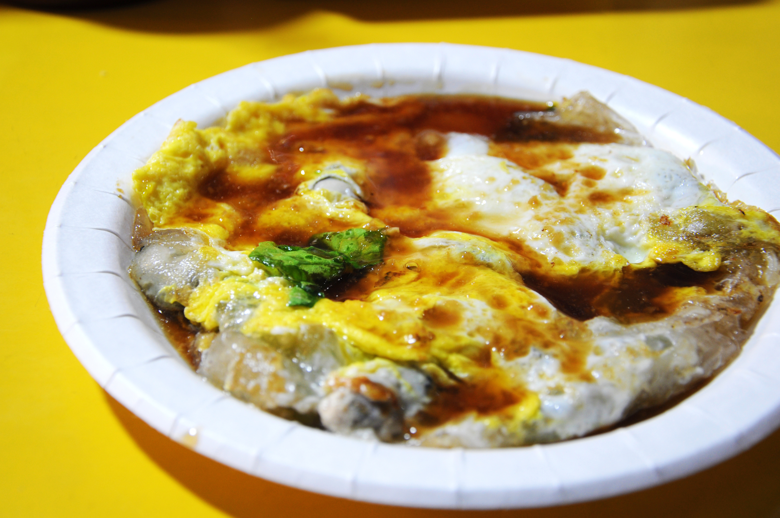  Oyster omelet at Raohe Street Night Market 