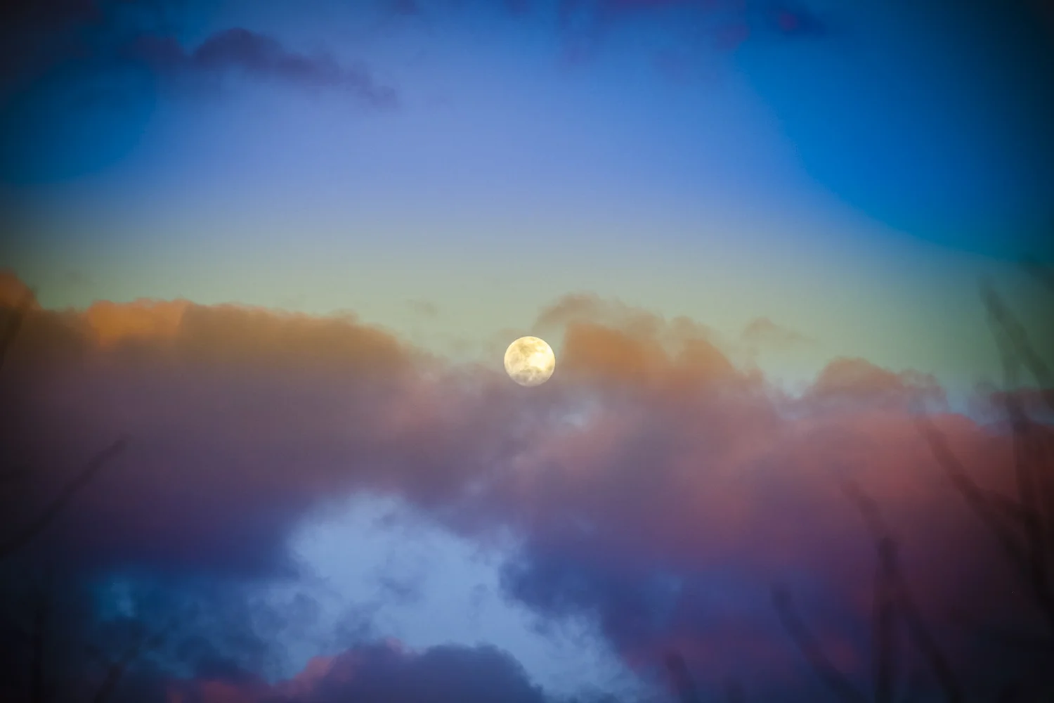 Full Moon Sunset