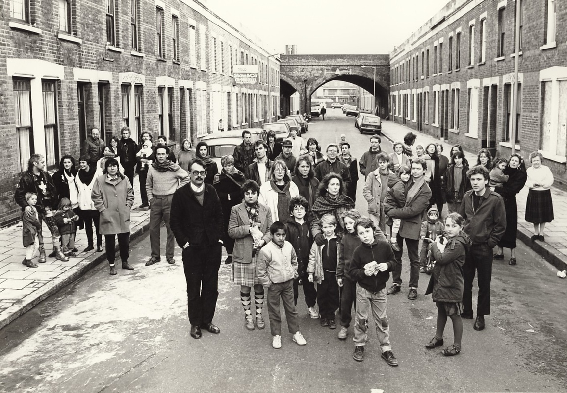 Residents of Beck Road, E8. Photo: Edward Woodman (1989) http://www.acme.org.uk/aboutacme/history