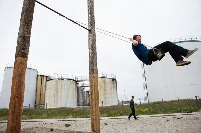 Raumlabor, Gynge, 2012, part of Urban Play , Denmark. Photo: Tuala Hjarnø