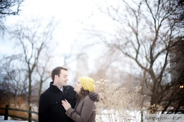 Romantic Winter Engagement Shoot