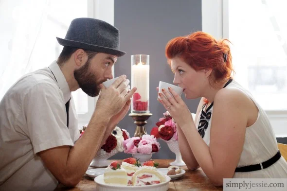 Valentine Inspired Engagement Shoot