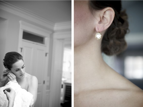 Bride getting ready