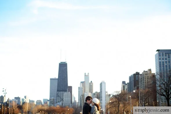 Chicago Winter Skyline Weddings