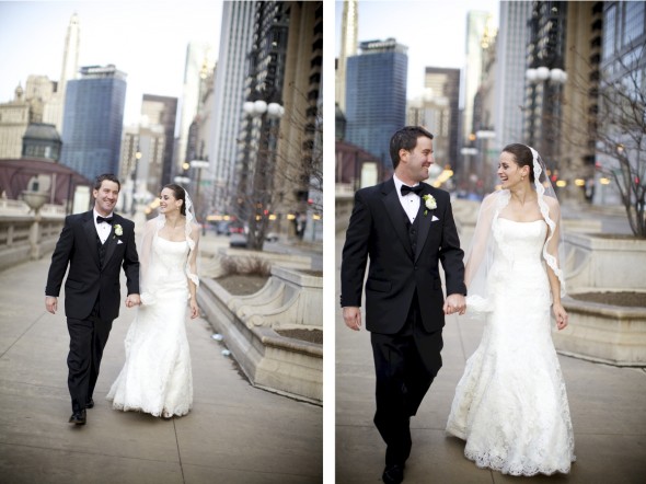 Romantic Downtown Chicago Wedding Photography