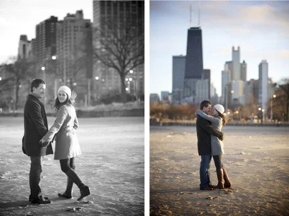 Winter Chicago Skyline