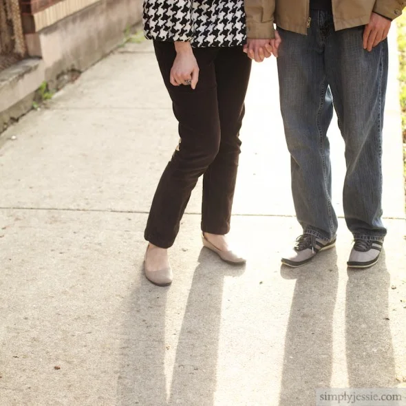 Engagment session shoes
