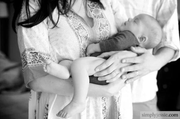 4 month old family photography