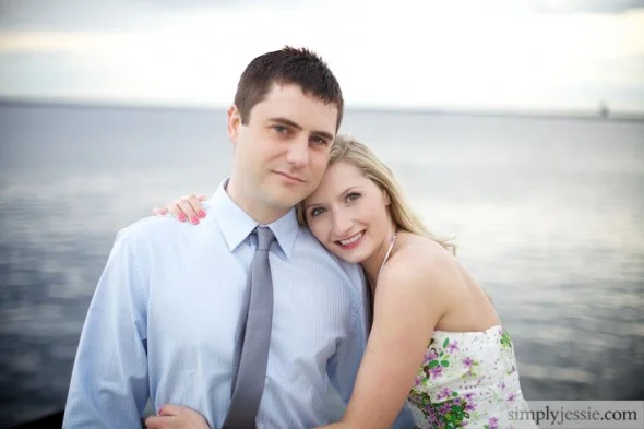 Engagement photography on lake michigan