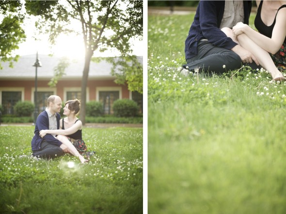 Engagement in Chicago park