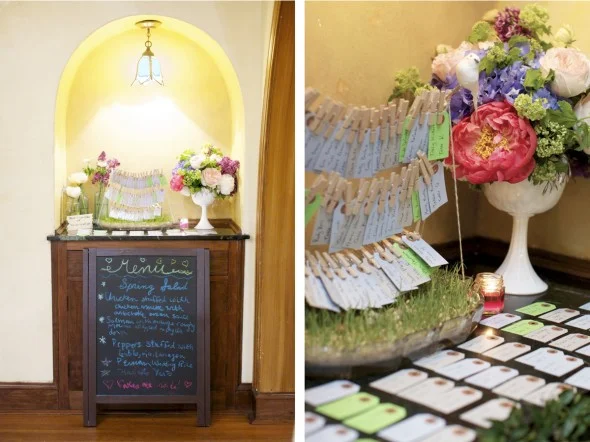 Menu and place cards