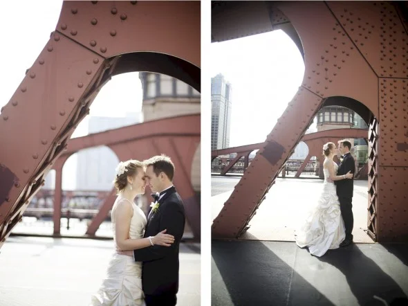 Untraditional LaSalle Bridge Wedding Photography