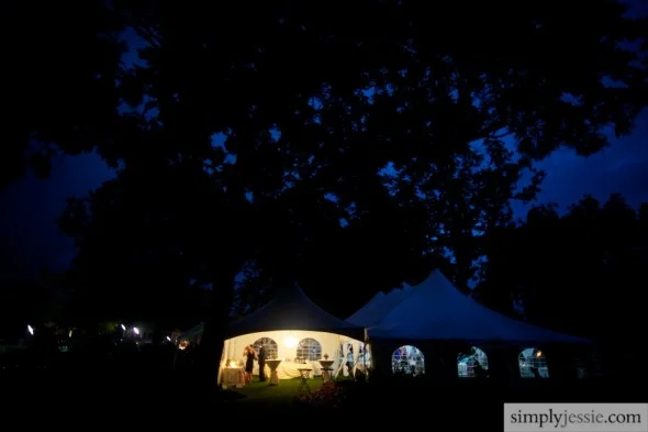 Bloomington Country Club at night