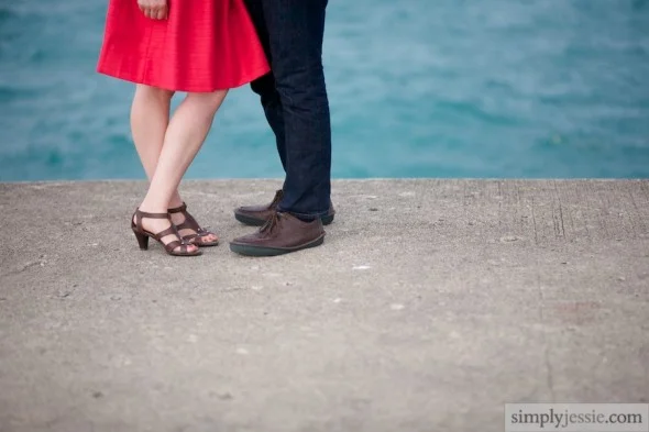 Lake Michigan Engagement Photography