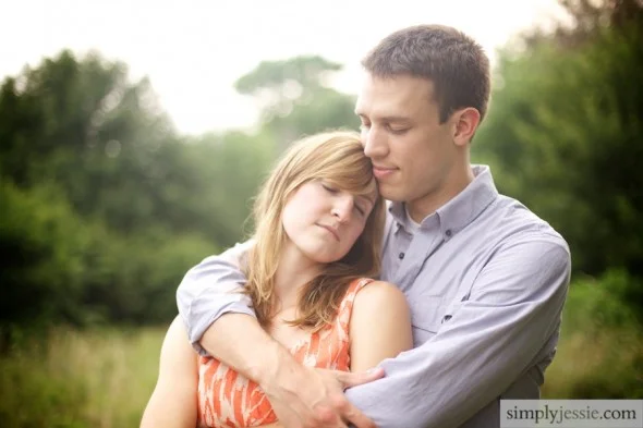 Midwest wildflower engagement