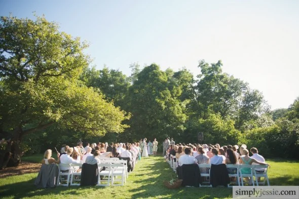 Morton Arboretum Wedding Ceremony